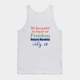 March For Freedom Tank Top